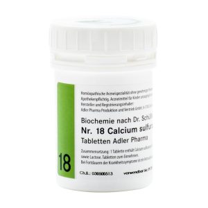 Adler Pharma Schüßler Nr. 18 Calcium Sulfuricum 1 kg D 12 - 1000g