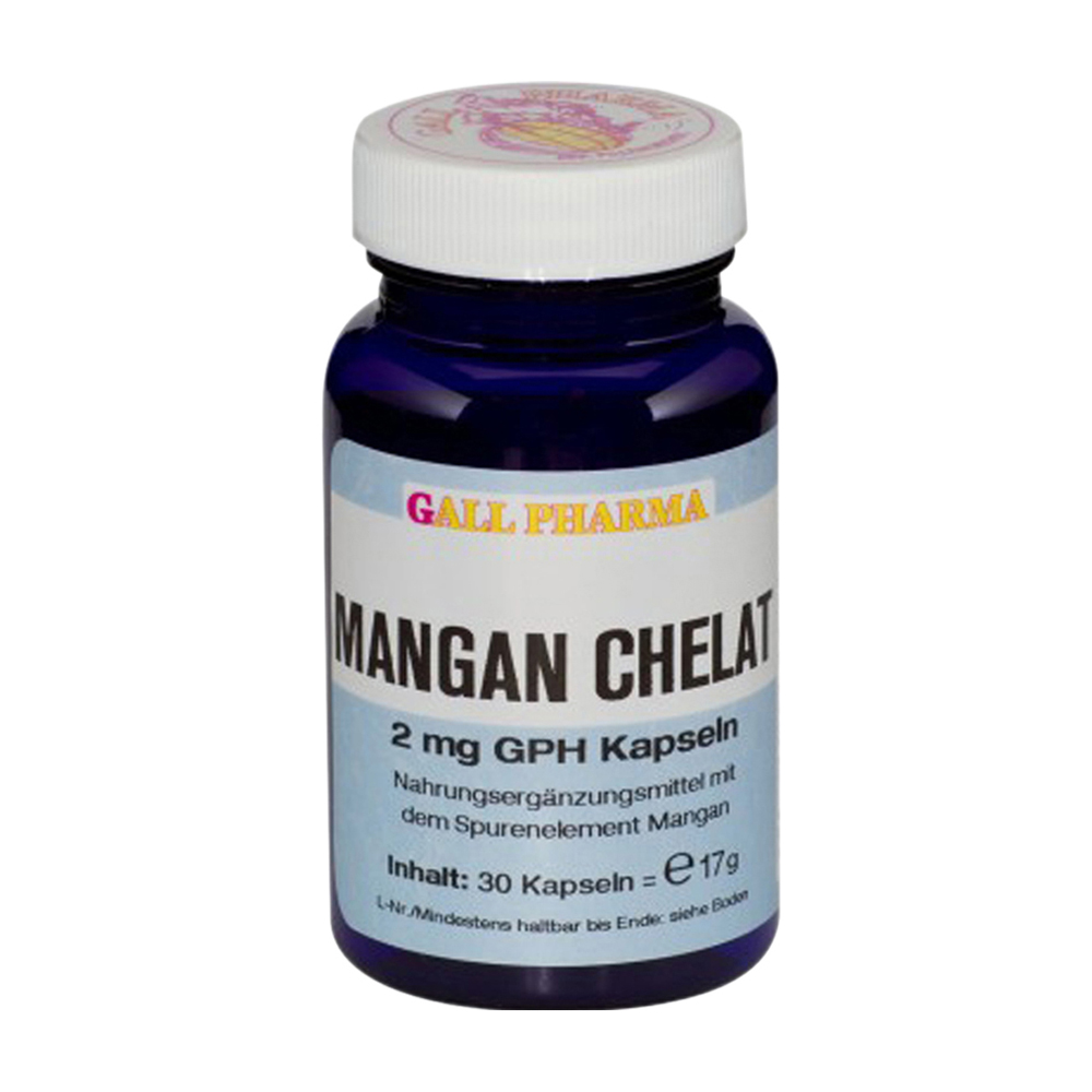 Gall Pharma Mangan Chelat 2 mg Kapseln - 60 Stück