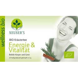 Neuner's Bio Wellness Tee Energie & Vitalität 20 Btl. - 20 Beutel