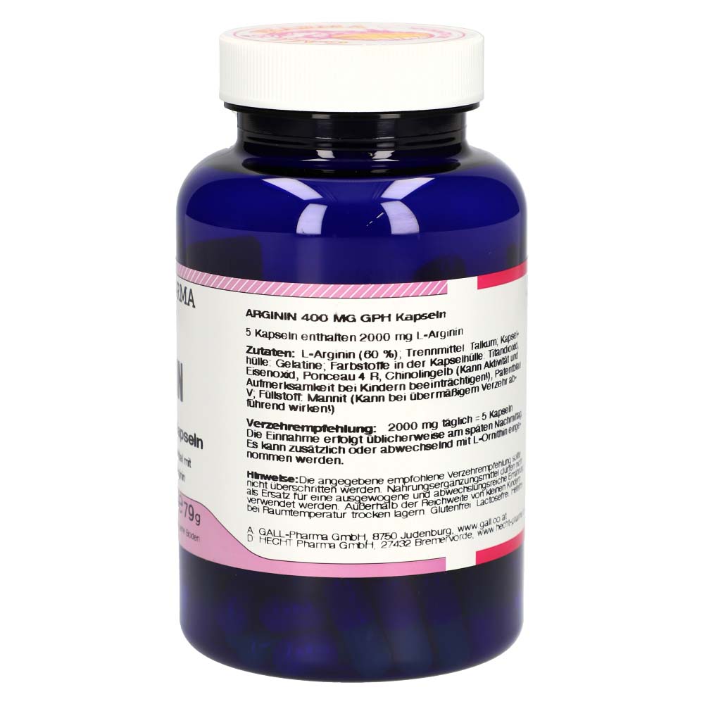 Gall Pharma Arginin 400 mg Kapseln 120 Stk. - 120 Stück