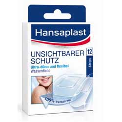 Hansaplast Unsichtbarer Schutz Strips - 12 Stück