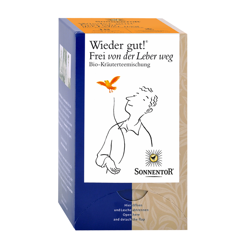 Sonnentor Wieder gut! Frei von der Leber weg Kräutertee 18 Btl. BIO - 18 Beutel