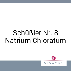 Schüßler Nr. 8 Natrium Chloratum Spagyra 50 ml D 3 Salbe - 50ml