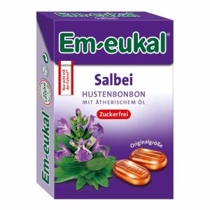 Em-Eukal Bonbons Salbei zuckerfrei Box 50 g - 50g