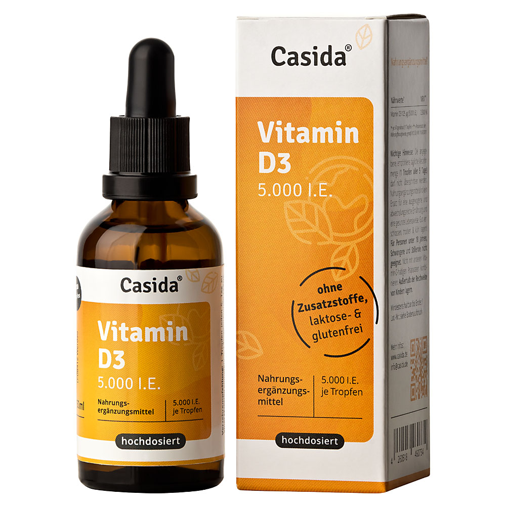 Casida Vitamin D3 Tropfen 5000 I.E. 50 ml - 50ml