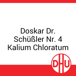 Doskar Dr. Schüßler Nr. 4 Kalium Chloratum DHU 100 g D 6 Tabletten - 100g