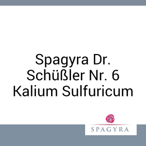 Spagyra Dr. Schüßler Nr. 6 Kalium Sulfuricum Spagyra D 3 Salbe 50 ml - 50ml
