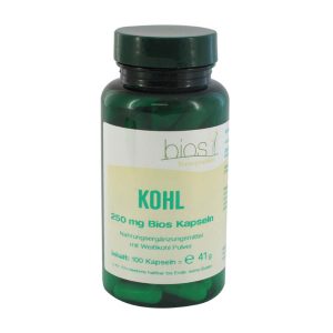 Bios Kohl 250 mg Kapseln - 100 Stück