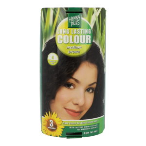 Henna Plus Longlasting Colour 100 ml Medium Brown - 100ml