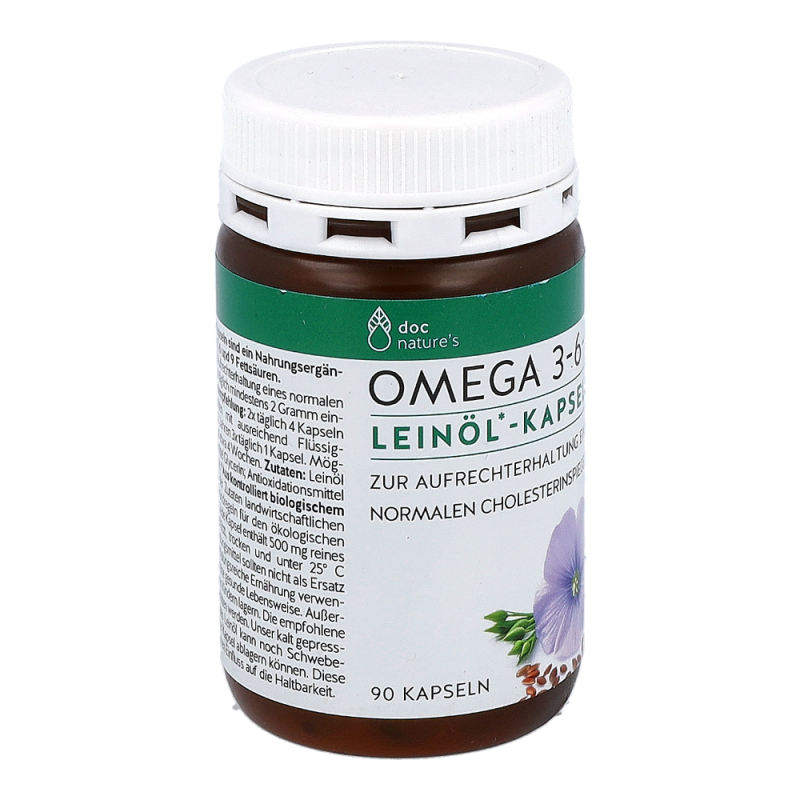 doc natures OMEGA 3-6-9 Leinöl-Kapseln 90 Stk. - 90 Stück