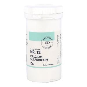 Schüßler Nr. 12 Calcium Sulfuricum Doskar 400 Stk. D 6 Tabletten - 400 Stück