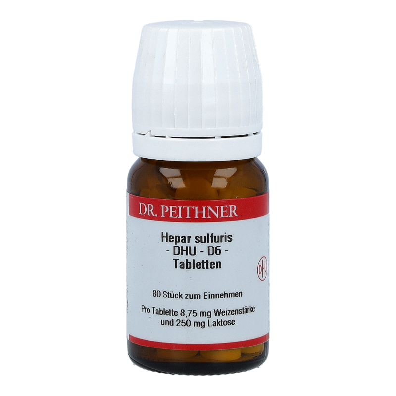 Hepar Sulfuris DHU 80 Stk. D 6 Tabletten - 80 Stück