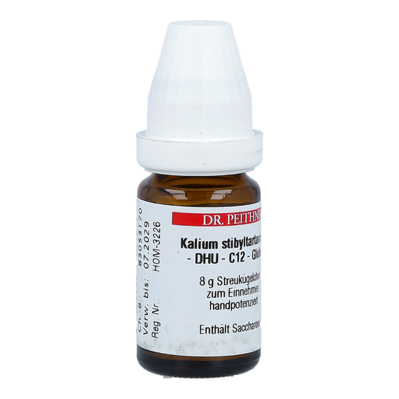Kalium Stibyltartaricum DHU 8 g C 12 Globuli - 8g