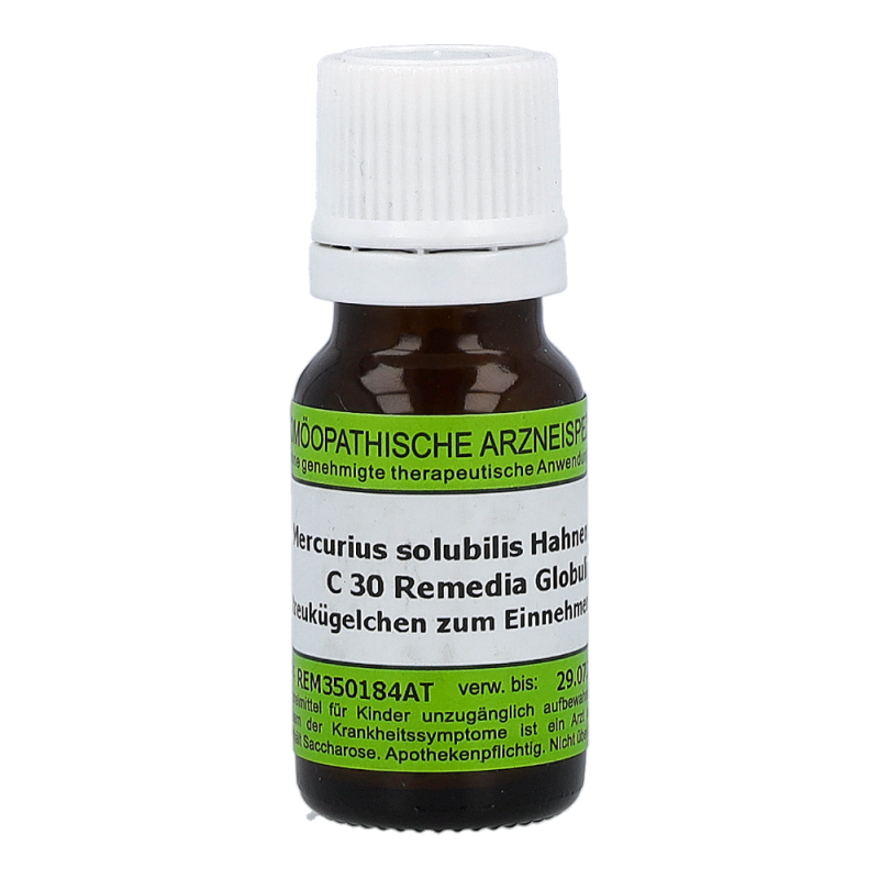 Mercurius Solubilis Remedia 10 g C 30 Globuli - 10g