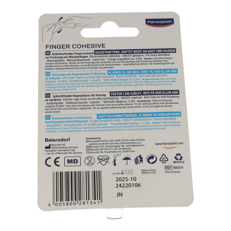 5 cm x 5 m blau 1 Stk. - 1 Stück