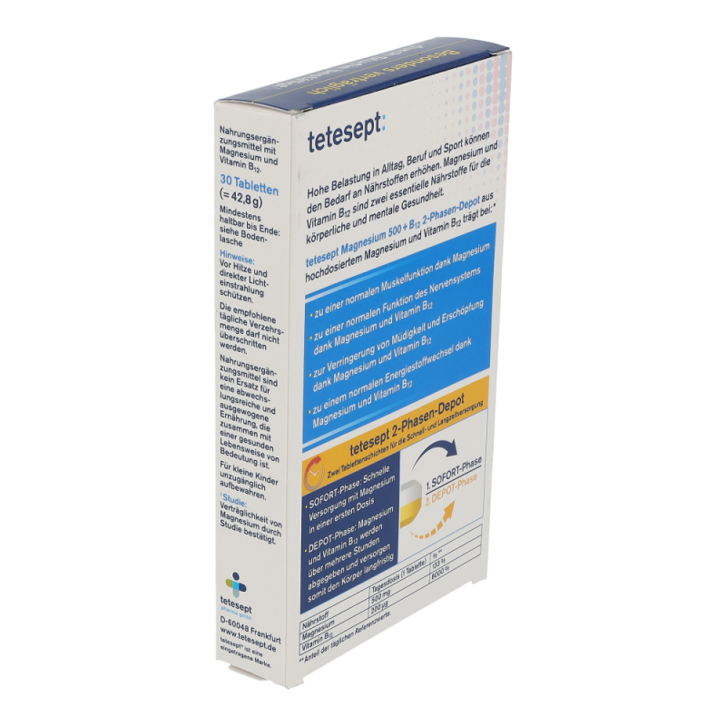 tetesept Magnesium 500 + B12 Tabletten 30 Stk. - 30 Stück