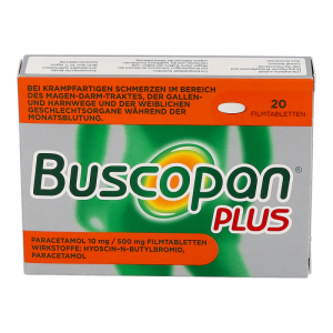 Buscopan plus Paracetamol 10 mg/ 500 mg Filmtabletten 20 Stk. - 20 Stück