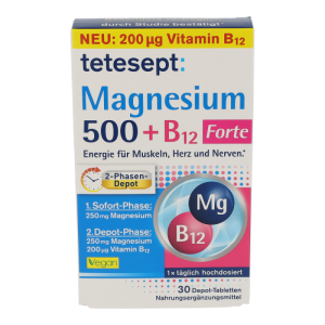 tetesept Magnesium 500 + B12 Tabletten 30 Stk. - 30 Stück