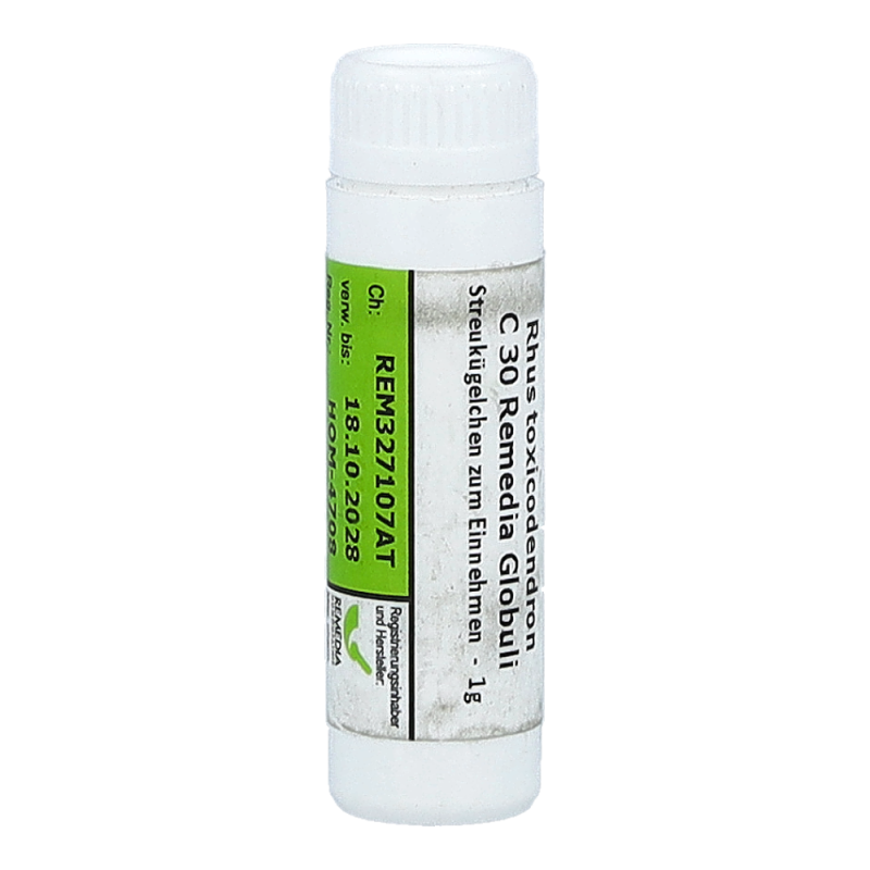 Rhus Toxicodendron Remedia 1 g C 30 Globuli - 1g