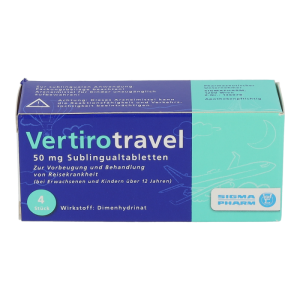 Vertirotravel 50 mg Sublingualtabletten 4 Stk. - 4 Stück