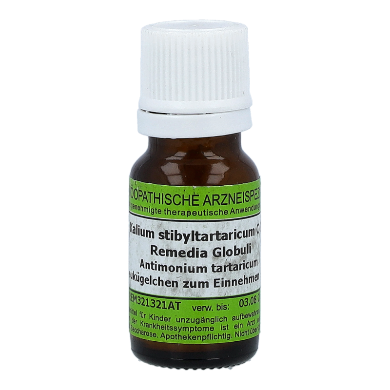 Kalium Stibyltartaricum Remedia 10 g C 30 Globuli - 10g
