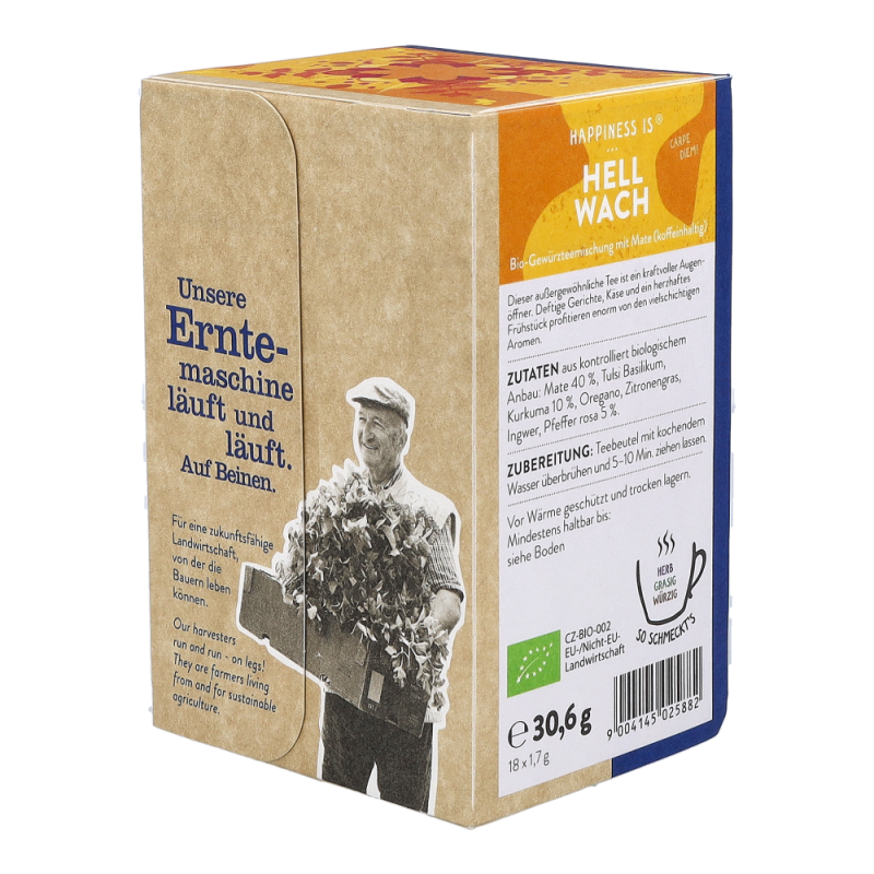 Sonnentor Hellwach Gewürztee bio mit Mate 18 Btl. - 18 Beutel