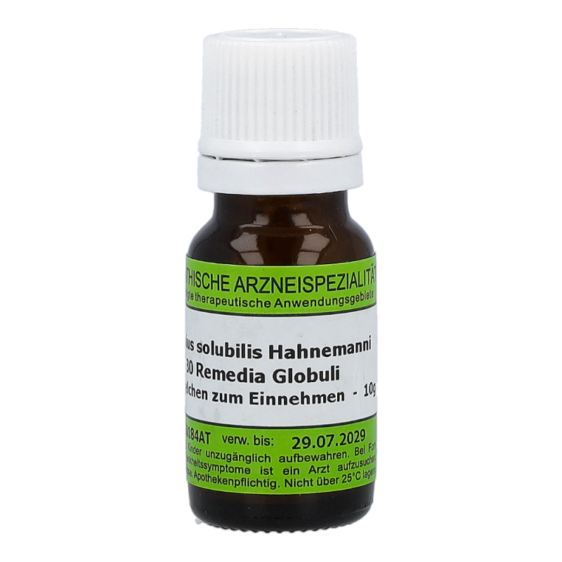 Mercurius Solubilis Remedia 10 g C 30 Globuli - 10g