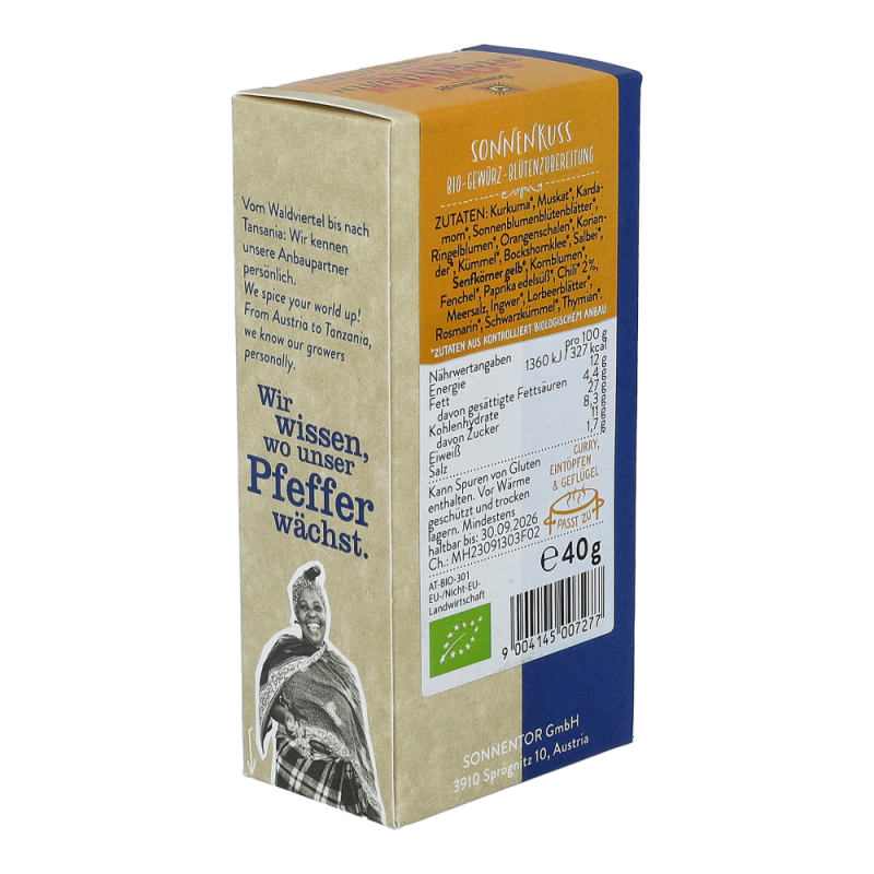 Sonnentor Sonnenkuss Gewürz-Blüten-Zubereitung Packung 40 g BIO - 40g