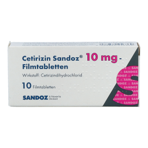 Cetirizin Sandoz 10 mg Filmtabletten 10 Stk. - 10 Stück