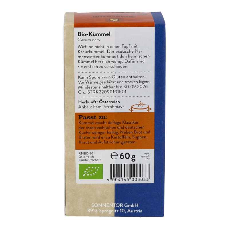 Sonnentor Kümmel gemahlen 60 g BIO - 60g