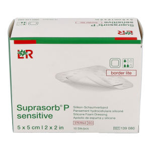 SUPRASORB P Sensitive - PU-Schaumverband mit schonender Silikon-Haftschicht
