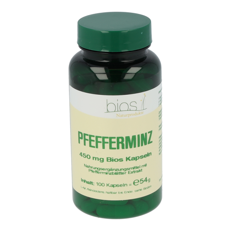 Bios Pfefferminz Kapseln 450 mg - 100 Stück