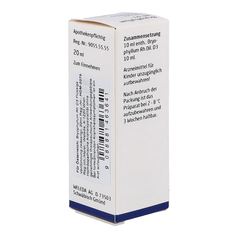 Weleda Bryophyllum D 3 RH Dilutum 20 ml - 20ml