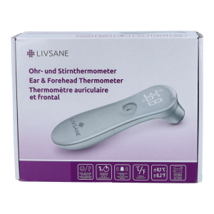 Livsane Ohr-Stirn Fieberthermometer - 1 Stück