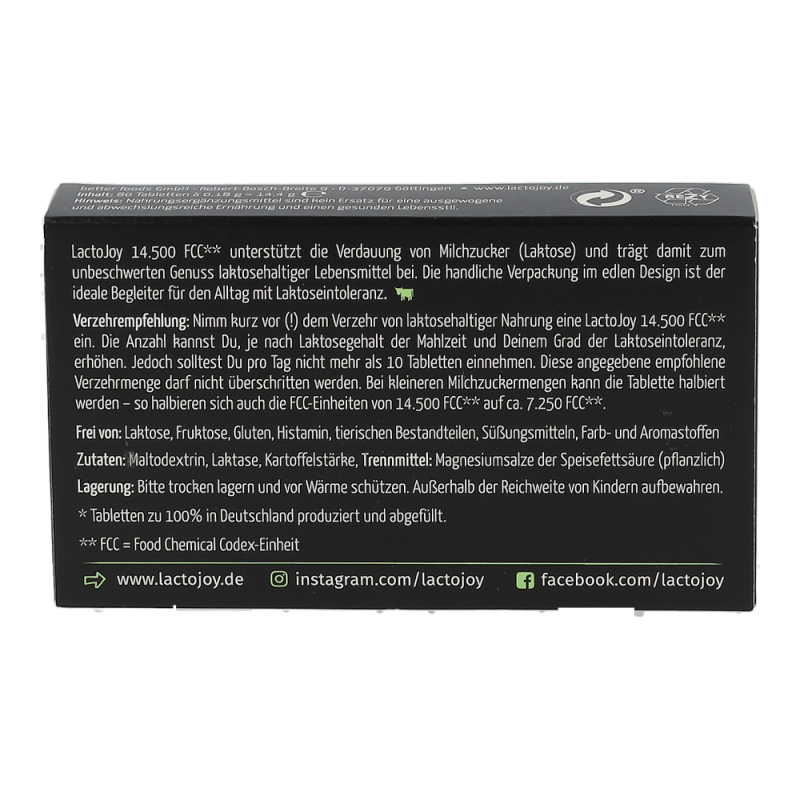 Lactojoy 14.500 FCC Tabletten 80Stk. - 80 Stück