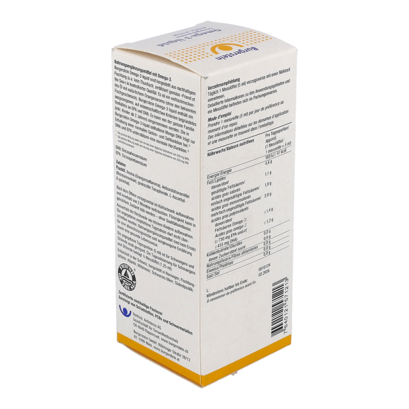 Burgerstein Omega 3 liquid 150 ml - 150ml
