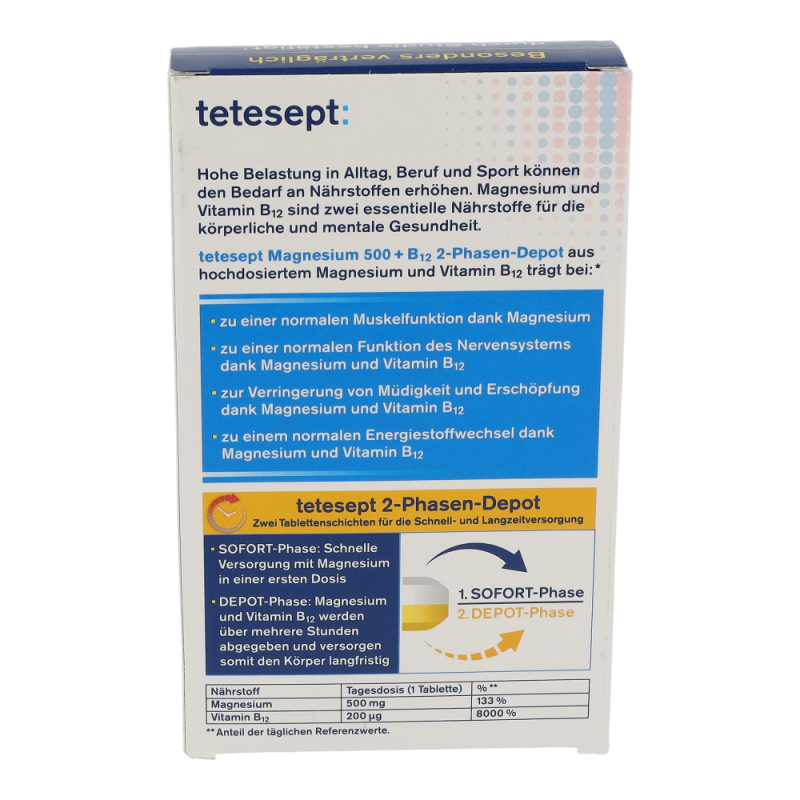 tetesept Magnesium 500 + B12 Tabletten 30 Stk. - 30 Stück