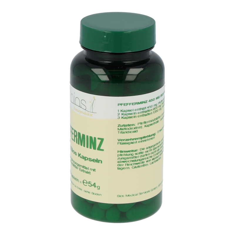 Bios Pfefferminz Kapseln 450 mg - 100 Stück