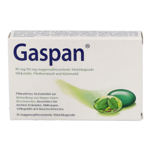 Gaspan 90 mg/50 mg magensaftresistente Weichkapseln - 14 Stück