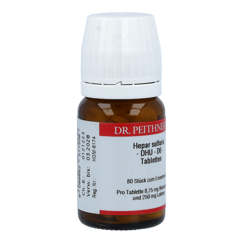 Hepar Sulfuris DHU 80 Stk. D 6 Tabletten - 80 Stück