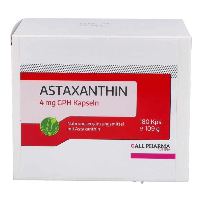 Gall Pharma Astaxanthin 4 mg Kapseln 180 Stk. - 180 Stück