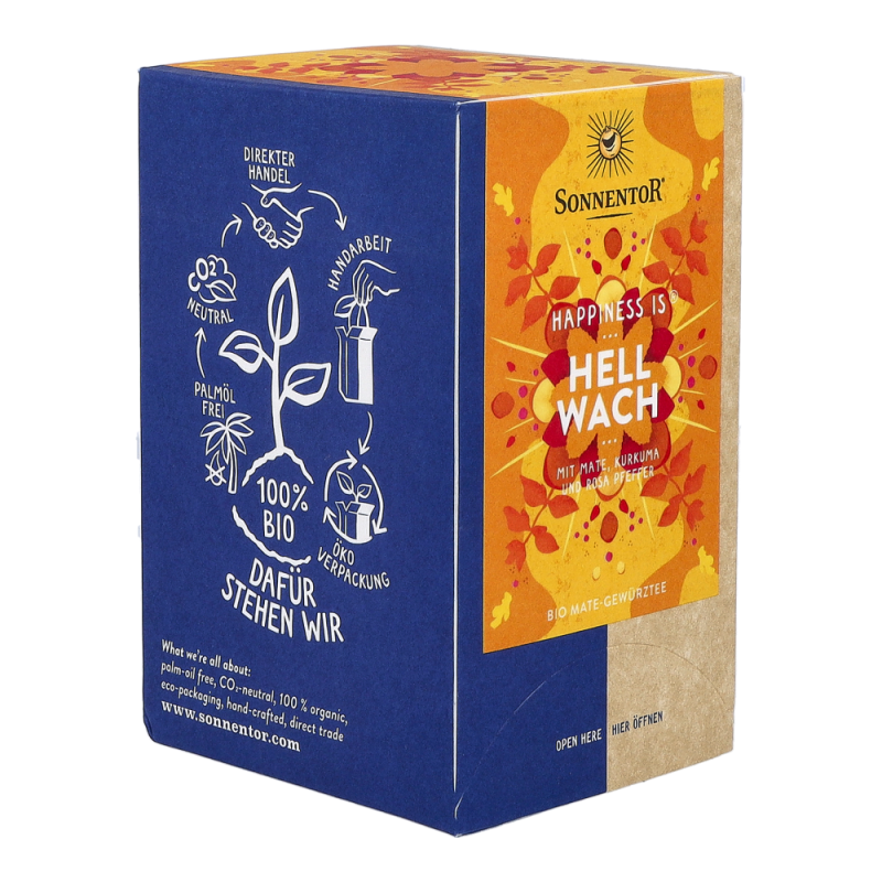 Sonnentor Hellwach Gewürztee bio mit Mate 18 Btl. - 18 Beutel
