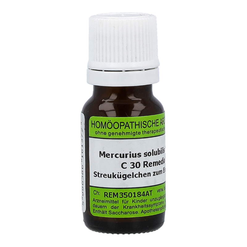 Mercurius Solubilis Remedia 10 g C 30 Globuli - 10g
