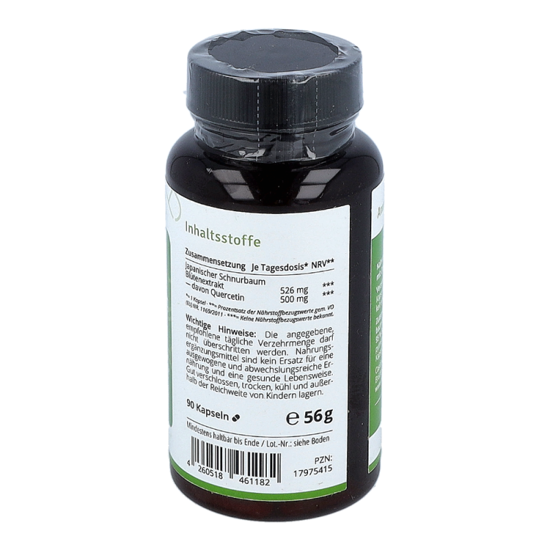 Quercetin Kapseln 500 mg hochdosiert - 90 Stück