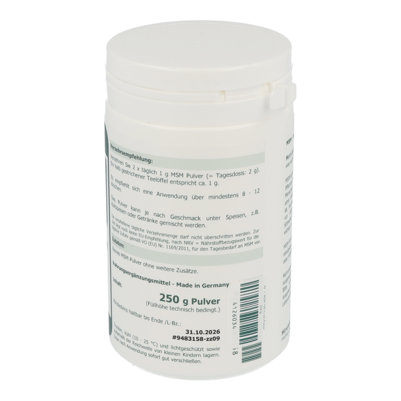 The Nutri Store MSM Pulver 250 g - 250g