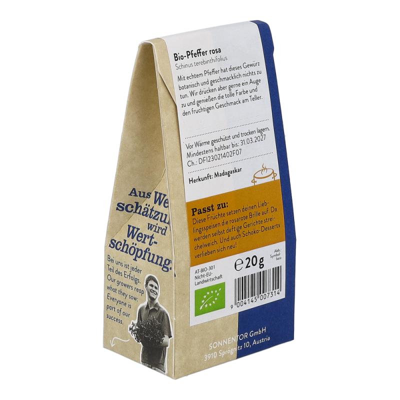 Sonnentor Rosa Pfeffer ganz 20 g BIO - 20g