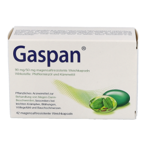Gaspan 90 mg/50 mg magensaftresistente Weichkapseln - 42 Stück
