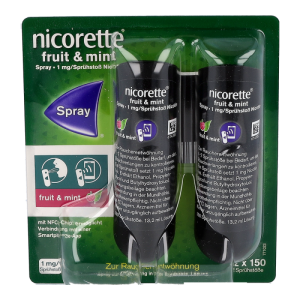 Nicorette fruit & mint Spray duo - 2 Stück