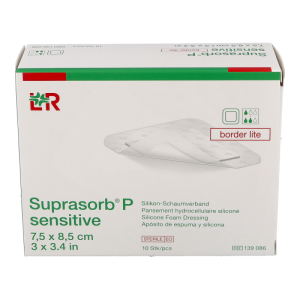 SUPRASORB P Sensitive - PU-Schaumverband mit schonender Silikon-Haftschicht