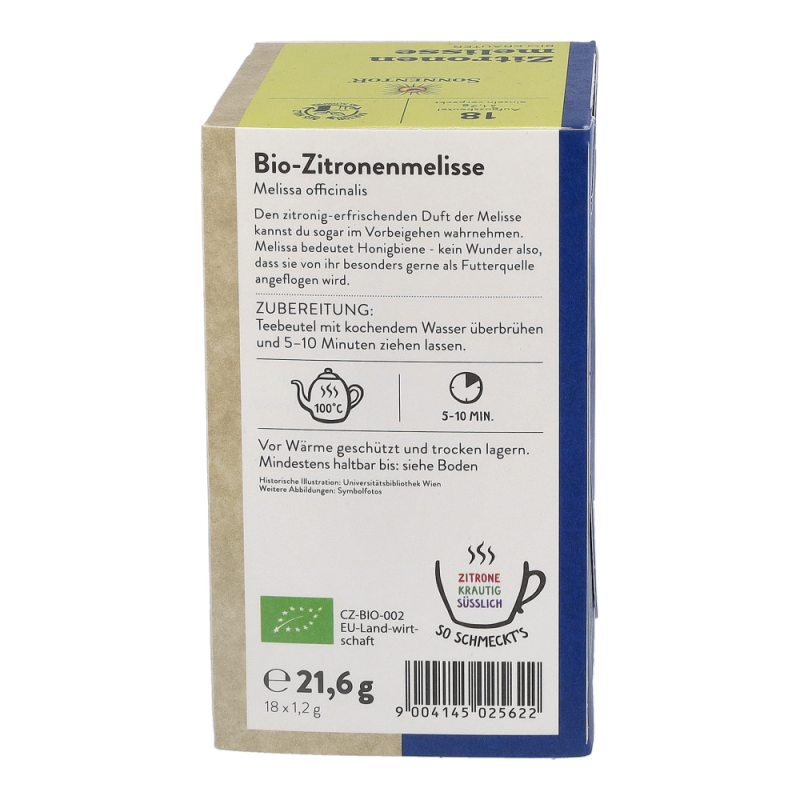 Sonnentor Zitronenmelisse Tee bio 18 Btl. - 18 Beutel